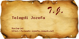 Telegdi Jozefa névjegykártya